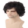 Topcosplay Men's Wigs Black Short Wavy Shaggy Style Layered Cosplay Halloween Costumes Male Wig view 1