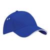Beechfield Unisex Ultimate 5 Panel Contrast Baseball Cap With Sandwich Peak / Headwear (One Size) (Black/Lime Green) view 3