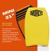 MOREY Mini Boogie Board 21 for Kids. Strong Core Body Boards for Beach with Comfortable Deck. Bodyboard Built with HDPE Slick for Bottom Speed (2026 Model) view 2