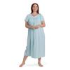 Miss Elaine Tricot Nightgown, Long Sleep Dress With Comfortable Lightweight Fabric, Flutter Sleeves (XL, Sea Foam) view 4