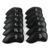 Craftsman Golf 12pcs Thick Synthetic Leather Golf Left Handed Iron Head Covers Set Headcover Fit All Brands Callaway, Ping, Taylormade, Cobra, Etc. for Left Handed view 1