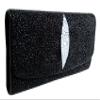 BangkokThailand VERY NICE FOR WOMEN GENUINE STINGRAY LEATHER CLUTCH WALLET SIZE = 5.0 INCHES X 8.0 INCHES view 1