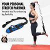 DMoose Fitness Foot & Calf Stretcher with Adjustable Padded Stretching Strap for Plantar Fasciitis, Hamstring, Heel Spurs and Achilles Tendonitis Relief - Yoga Leg Stretch Strap for Flexibility view 3