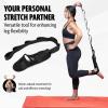 DMoose Fitness Foot & Calf Stretcher with Adjustable Padded Stretching Strap for Plantar Fasciitis, Hamstring, Heel Spurs and Achilles Tendonitis Relief - Yoga Leg Stretch Strap for Flexibility view 3