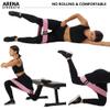 Arena Strength Fabric Exercise Booty Bands for Legs and Butt | Hip Resistance Bands Set of 3 with Workout Guide and Carry Case view 3