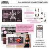 Arena Strength Fabric Exercise Booty Bands for Legs and Butt | Hip Resistance Bands Set of 3 with Workout Guide and Carry Case view 4