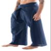 CandyHusky Thai Fisherman Pants - Lightweight Cotton Men Women Adults Unisex Yoga Lounge Pants Navy Blue view 3