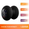 Vibrating Peanut Roller - 4 Vibration Levels - Rechargeable - Muscle Roller for Deep Tissue Massage and Muscle Recovery - Massager for Back, Neck, Foot, Leg, and Body - Black view 3