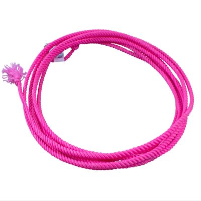 Mustang Looper Rope | Lightweight Durable Medium Lay Nylon Cowboy Lasso Rope for Outdoor Games, Roping & Horseback Riding Training - Pink