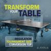 JOOLA Table Tennis Conversion Top with Net Set - Full Sized MDF Ping Pong Table Top for Pool Table - Quick Assembly with Foam Backing to Protect Billiard Table view 2