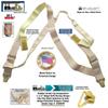 Holdup Tan 1 1/2" Hip-Clip Style Under-Ups Suspenders for Men with the Patented Composite plastic Gripper Clasps view 4