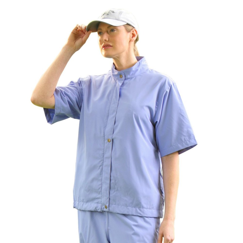Monterey Club Ladies' Short Sleeve Lightweight Rainwear #2761 (True Violet, Medium)
