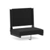 Flash Furniture Grandstand Portable Stadium Seat for Bleachers or Benches, Folding Padded Stadium Chair with Carrying Handle, 500 lb. Weight Capacity, Black view 1