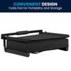 Flash Furniture Grandstand Portable Stadium Seat for Bleachers or Benches, Folding Padded Stadium Chair with Carrying Handle, 500 lb. Weight Capacity, Black view 4