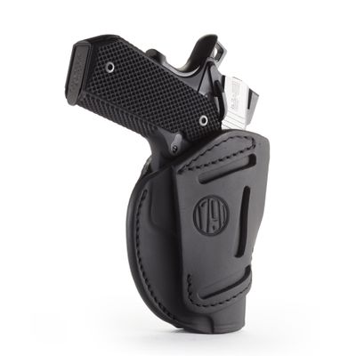 1791 Gunleather 3-Way 1911 Holster - Ambidextrous OWB CCW Leather Gun Holster - Fits All 1911 Models Sig, Colt, Kimber, Ruger, Browning, Taurus and Remmington