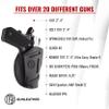 1791 Gunleather 3-Way 1911 Holster - Ambidextrous OWB CCW Leather Gun Holster - Fits All 1911 Models Sig, Colt, Kimber, Ruger, Browning, Taurus and Remmington view 3