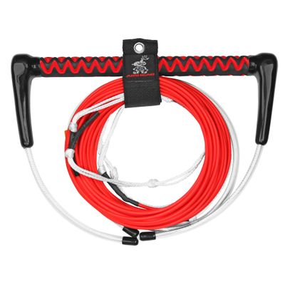 Airhead Dyneema Thermal Wakeboard Rope, 4 Sections, 75-Feet, Red