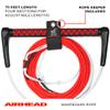 Airhead Dyneema Thermal Wakeboard Rope, 4 Sections, 75-Feet, Red view 2
