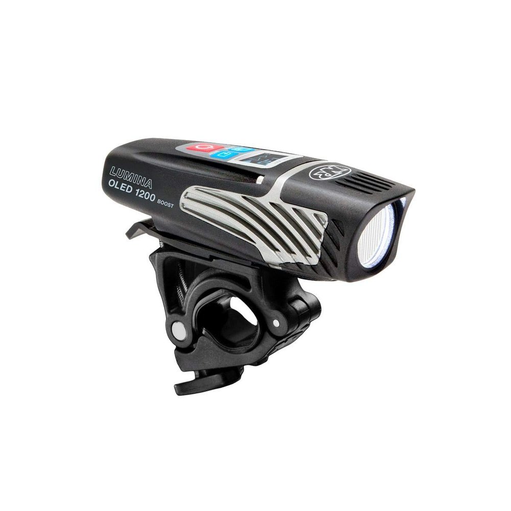 NiteRider Lumina OLED Boost 1200 Lumen USB Rechargeable Bike Headlight  OLED Display USB Rechargeable Front Bike Light 9 Modes IP64 Waterproof Road Cycling MTB Commuter eBike Safety Night Riding