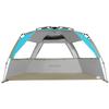 G4Free Easy Set up Beach Tent Deluxe XL, Portable Beach Shade 4 Person Pop up Sun Shelter UPF 50+ UV Protection Large Family Size(Lake-Blue) view 1