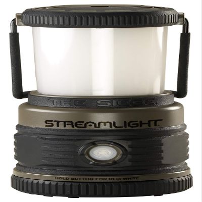 Streamlight 44931 Siege 540-Lumen Compact LED Camping Lantern with 360 Lighting for Power Outages, Hurricanes, and Emergencies, Coyote