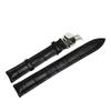 RECHERE 21mm Leather Watch Band Strap Deployment Clasp Color Black view 3