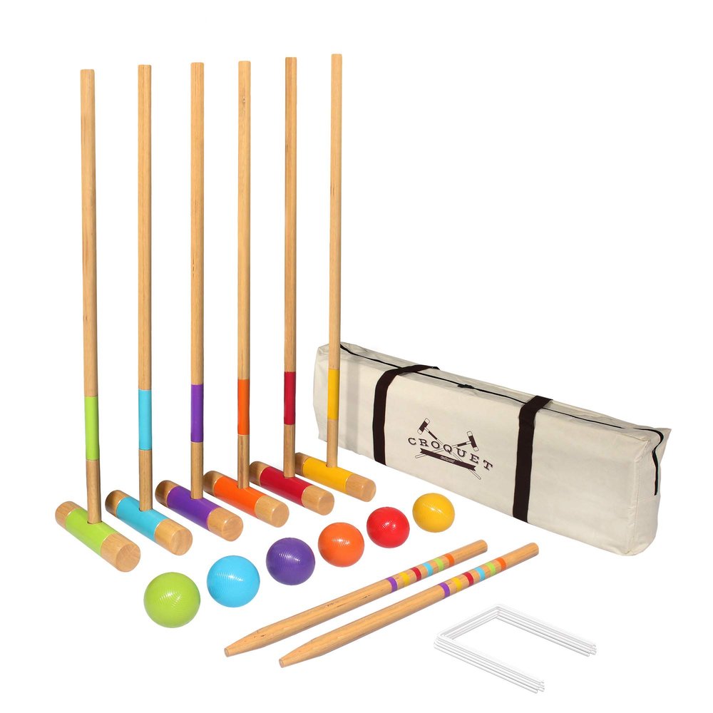 GoSports Standard Croquet Set - 28 Inch Mallets