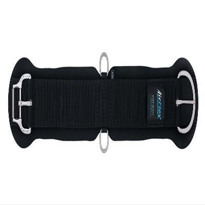 Weaver Leather Airflex Straight Cinch with New and Improved Roll Snug Cinch Buckle, Black, 26-Inch