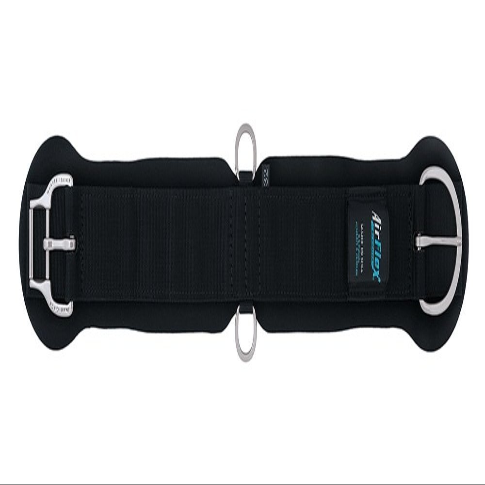 Weaver Leather Airflex Straight Cinch with New and Improved Roll Snug Cinch Buckle, Black, 26-Inch