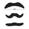 Rhode Island Novelty 3.5 Inch Mustache Set, One Pack of 3 view 3