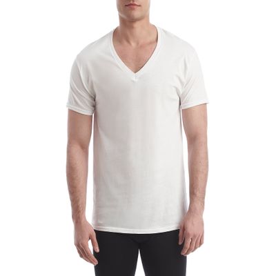 Hanes Men's 4-Pack FreshIQ V-Neck Shirt, White, X-Large Bulk Packaging