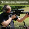 ZOHAN EM054 Electronic Shooting Ear Protection with Sound Amplification, Slim Active Noise Reduction Earmuffs for Gun Range view 3