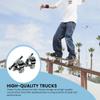 Sure-Grip Vintage Aluminum Skateboard Trucks | Hourglass Shaped Base Plates & Smaller Mounting Holes | USA Made Trucks with 4 1/2" Long 5/16" (8mm) Diameter Steel Axles - Sold in Pairs view 4