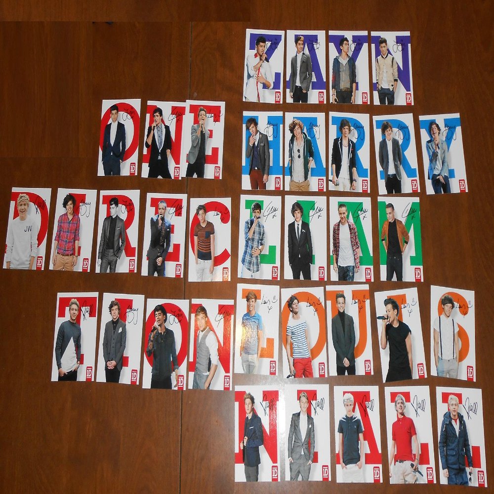 2013 - ONE DIRECTION TRADING CARDS - SPECIAL 35 CARD SPELLBOUND INSERT SET