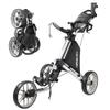 Caddytek CaddyLite EZ V8 Golf Push Cart - Lightweight 3 Wheel Foldable Cart with One-Click 2-Step Folding, EVA Wheels, Adjustable Handle, Cooler Basket, Umbrella & Drink Holder, Compact Golf Cart view 1