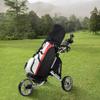 Caddytek CaddyLite EZ V8 Golf Push Cart - Lightweight 3 Wheel Foldable Cart with One-Click 2-Step Folding, EVA Wheels, Adjustable Handle, Cooler Basket, Umbrella & Drink Holder, Compact Golf Cart view 2