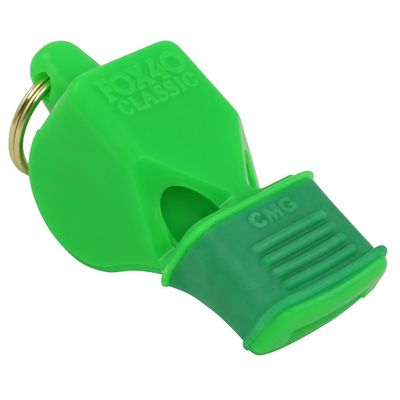 Fox 40 Classic CMG 3-Chamber Pealess Whistle w/Lanyard, Green