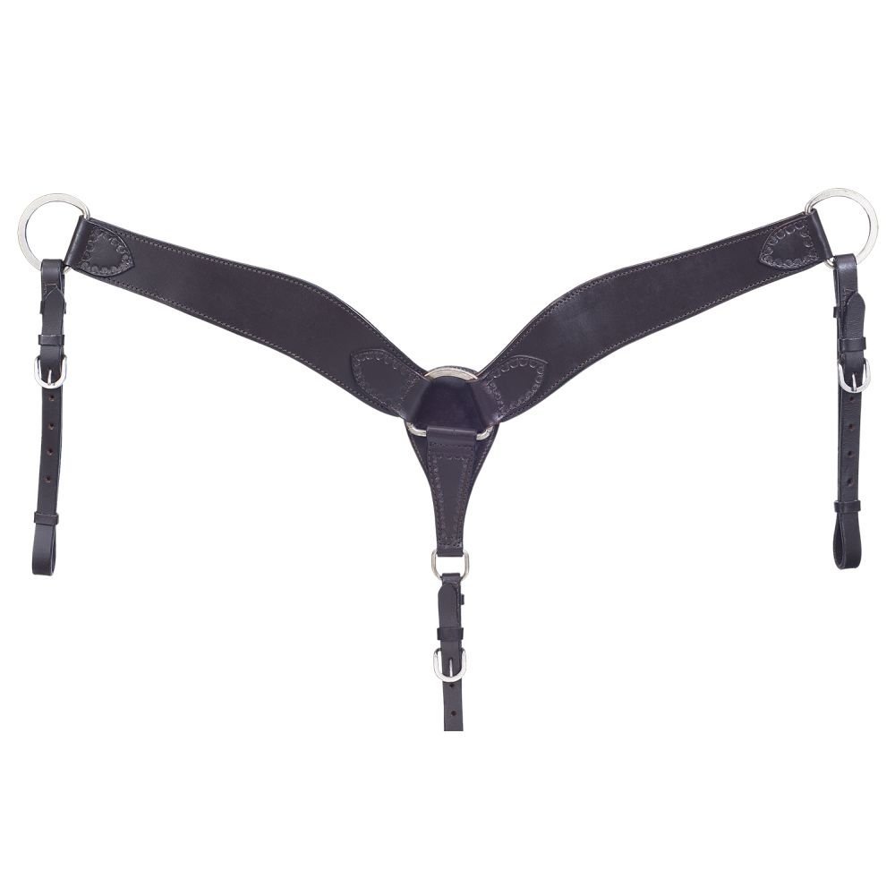 Tough 1 Royal King Rancher Breast Collar Dark Oil
