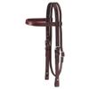 Tough 1 King Series Leather Draft Brwband Headstall Dk Oil view 1