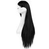 Topbuti Black Long Straight Cosplay Wigs 80cm for Women Girls Halloween Party view 3