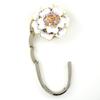 Stylish Foldable Handbag Holder White "Wavy Petals Flower" Purse Hook view 2