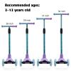 3 Wheel Scooter for Kids Ages 6-12,Kids Scooter with Light Up Wheels, Sturdy Deck Design, and 4 Height Adjustable Suitable for Kid Ages 3-12 view 4