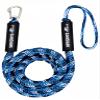 SandShark Premium Anchor Bungee Dock Line. Boat Accessories Anchor Line Absorbs Shock to Anchors and Docks w/Stainless Steel Clip - Blue - 7-14ft view 1