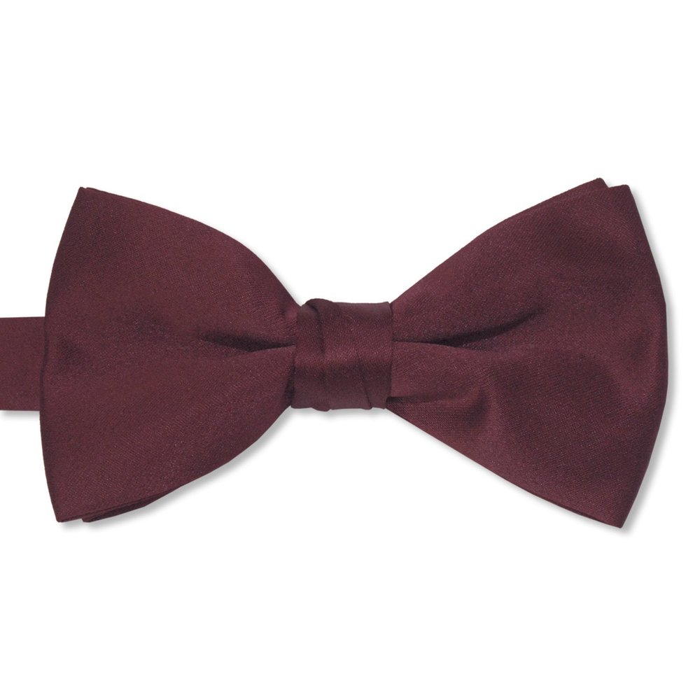 Tuxedo Park Satin Bow Ties (Mens, Burgundy)