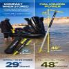 SandShark Patent Pending Supersport 3.0 Boat Anchor - Shallow Water Anchor Pole - Great Jet Ski Anchor, PWC Anchor, Pontoon Boat Accessories for Beach and Sandbar - Adjusts 29"-48" w/Case view 2