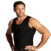 Insta Slim - Made in USA - 3 Pack - Compression Muscle Tank Top Body Shaper for Men. Tummy Control Slimming Shapewear Undershirt for Gynecomastia, Beer Belly & Back Support (Black, MD) view 2