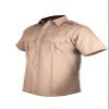 First Class Short-Sleeve Uniform Shirt M Tan view 1