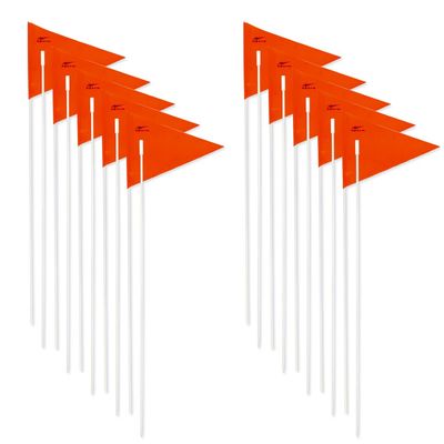 AGORA 6' Sports Agility Training Flags for Soccer, Football, & More - Set of 10