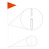 AGORA 6' Sports Agility Training Flags for Soccer, Football, & More - Set of 10 view 4