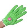 Lady Classic Soft Flex Golf Glove for Women with Magnetic Ball Marker | Comfortable Grip, Removable Marker, Soft Leather Palm Patch  Stylish & Flexible Ladies Golf Glove (Lime/Left Hand/M) view 1